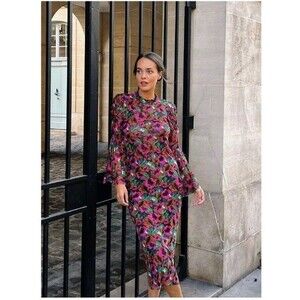 Misa Los Angeles Elektra Midi dress size L